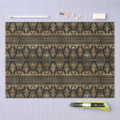 Art Deco Floral Geometric Pattern Design 薄葉紙 (クラフト)