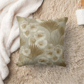 Art Deco Floral Pattern 2 Throw Pillow クッション (ブランケット)