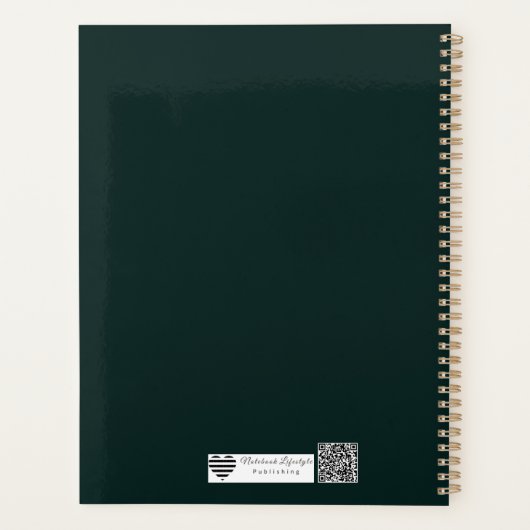 Art Deco Foil Architecture | Geometric Sunburst プランナー手帳 (裏面)