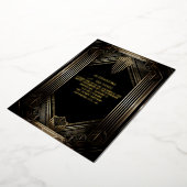 Art Deco Foil Invitation 箔招待状 (回転した状態)