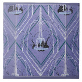 Art Deco Fountain In Blue タイル (正面)