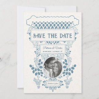 Art Deco Frame save the Date セーブザデート