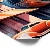 Art Deco Futuristic Urban Poster. ポスター (コーナー)