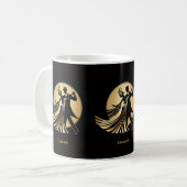 Art Deco Gatsby Roaring 20s Prohibition Gift Name コーヒーマグカップ (正面左)