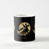 Art Deco Gatsby Roaring 20s Prohibition Gift Name コーヒーマグカップ (中央)