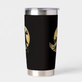 Art Deco Gatsby Roaring 20s Prohibition Gift Name 保温保冷タンブラー (左面)