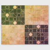 Art Deco Geometric ラッピングペーパー (フラット)