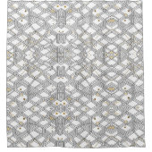 Art Deco Geometric Shower Curtain - Elegant  シャワーカーテン (正面)