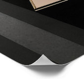 Art Deco Geometric Structure ポスター (角)