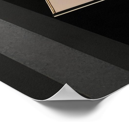 Art Deco Geometric Structure ポスター (角)