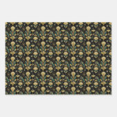 Art Deco Gilded Skyline New Year Pattern ラッピングペーパーシート (正面3)