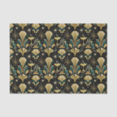 Art Deco Gilded Skyline New Year Pattern 薄葉紙 (正面)