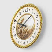 Art Deco Gold ラージ壁時計 (傾斜)