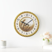 Art Deco Gold ラージ壁時計 (ホーム)