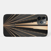 Art Deco Gold Fan Geometric Elegance Case-Mate iPhoneケース (裏面(横))