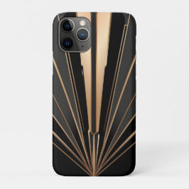 Art Deco Gold Fan Geometric Elegance iPhone 11 Proケース