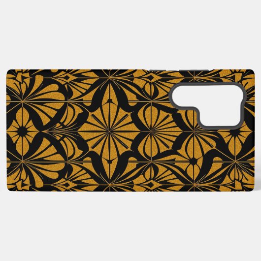 Art Deco Gold Geometric Samsung Galaxy Case Samsung Galaxyケース (裏面横)