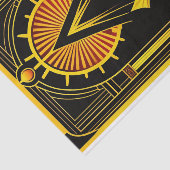 Art Deco Gold Red Black Artwork 薄葉紙 (詳細)