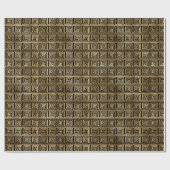 Art Deco Greek Key Spiral Pattern Design ラッピングペーパー (フラット)