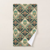 Art Deco Green Emerald バスタオルセット (ハンドタオル)