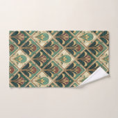 Art Deco Green Emerald バスタオルセット (ハンドタオル)