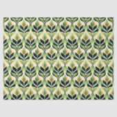 Art Deco Green Leaf Tissue Paper Sheets 薄葉紙 (正面)