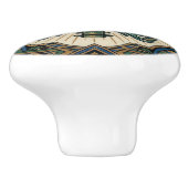 Art Deco Green Ribcage Skeleton Anatomical セラミックノブ (側面)