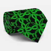 Art Deco Green Snake Pattern  ネクタイ (ロール)