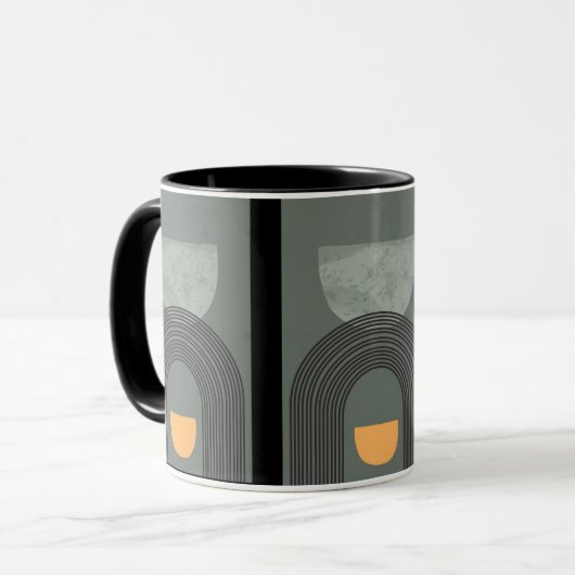 ART DECO GREY STYLING MUG マグカップ (正面左)