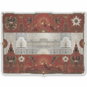 Art Deco Heritage Flag | Austria | Vintage Decal シール (正面)