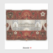 Art Deco Heritage Flag | Austria | Vintage Decal シール (シート)