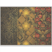 Art Deco Heritage Flag | Belgium | Classic Decal シール (正面)