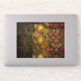 Art Deco Heritage Flag | Belgium | Classic Decal シール