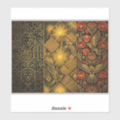 Art Deco Heritage Flag | Belgium | Classic Decal シール (シート)