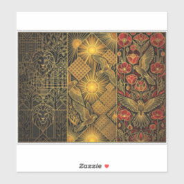 Art Deco Heritage Flag | Belgium | Classic Decal シール