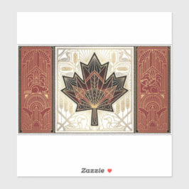 Art Deco Heritage Flag | Canada | 1920s Decal シール
