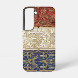Art Deco Heritage Flag | France | Classic 1920s Samsung Galaxy S22ケース