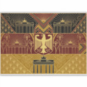 Art Deco Heritage Flag | Germany | 1920s Decal シール (正面)