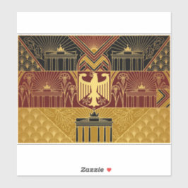 Art Deco Heritage Flag | Germany | 1920s Decal シール