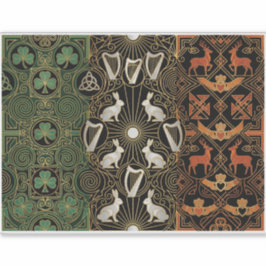 Art Deco Heritage Flag | Ireland | Vintage Decal シール