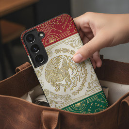 Art Deco Heritage Flag | Mexico 1920s Design Samsung Galaxy S22ケース