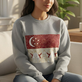 Art Deco Heritage Flag | Singapore | 1920s Design スウェットシャツ