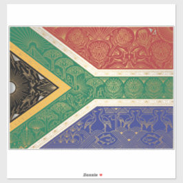 Art Deco Heritage Flag | South Africa 1920s Decal シール