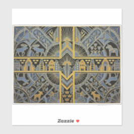Art Deco Heritage Flag | Sweden | 1920s Decal シール