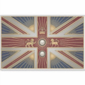 Art Deco Heritage Flag | United Kingdom Decal シール (正面)