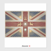 Art Deco Heritage Flag | United Kingdom Decal シール (シート)