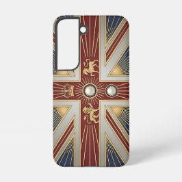 Art Deco Heritage Flag | United Kingdom | Vintage Samsung Galaxy S22ケース