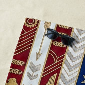 Art Deco Heritage Flag | United States ビーチタオル (インサイチュ)