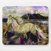 Art Deco Icelandic Horse マウスパッド (正面)