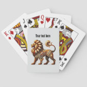Art Deco lovers customizable lion  トランプ (裏面)